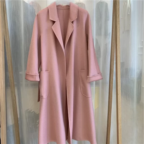 Handmade Cashmere Wool Coat - Image 29
