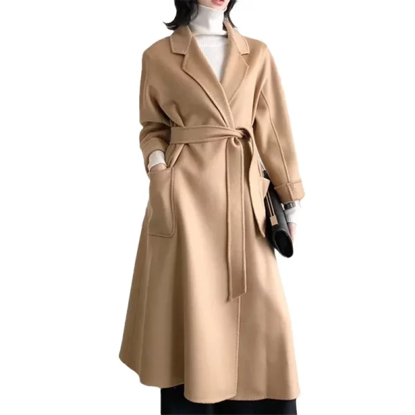 Handmade Cashmere Wool Coat - Image 24