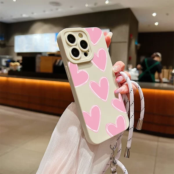 Love Heart Lanyard Phone Case - Image 12