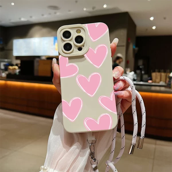 Love Heart Lanyard Phone Case - Image 9