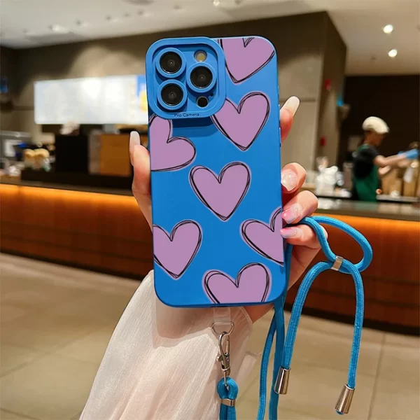 Love Heart Lanyard Phone Case - Image 3