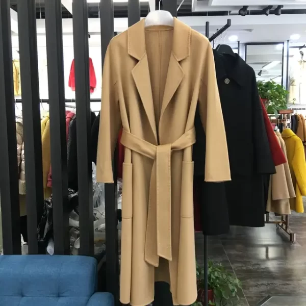 Handmade Cashmere Wool Coat - Image 12