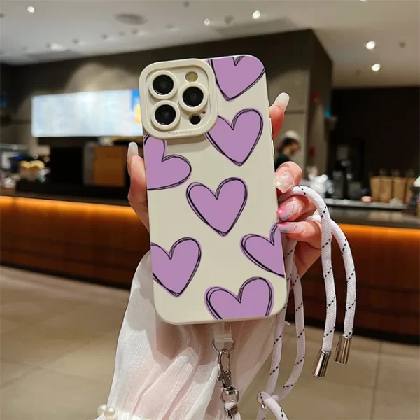 Love Heart Lanyard Phone Case - Image 2