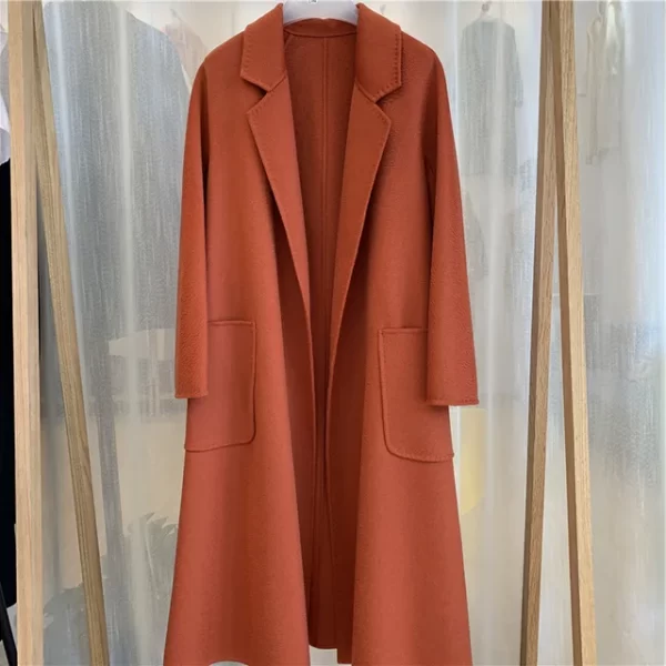 Handmade Cashmere Wool Coat - Image 18