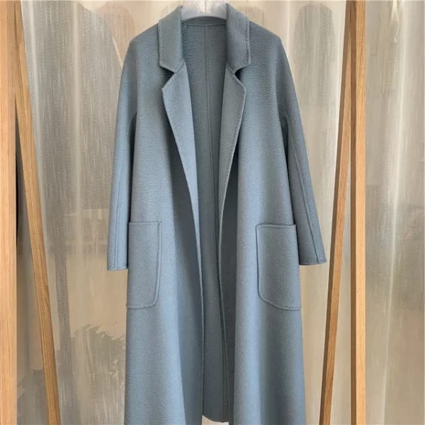 Handmade Cashmere Wool Coat - Image 16