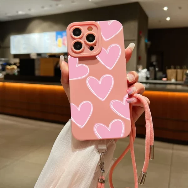 Love Heart Lanyard Phone Case - Image 4