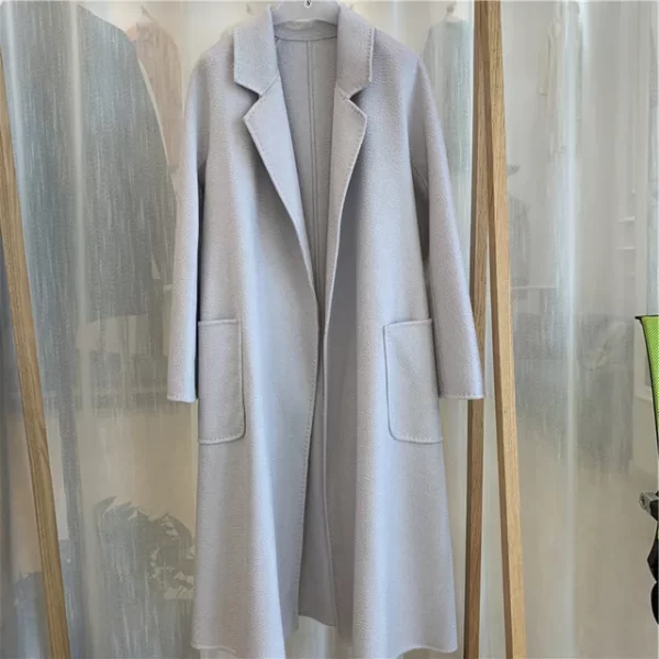Handmade Cashmere Wool Coat - Image 22