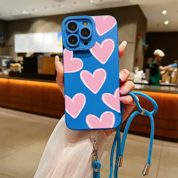Love Heart Lanyard Phone Case - Image 8