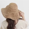 Retro Straw Beach Hat - Image 4